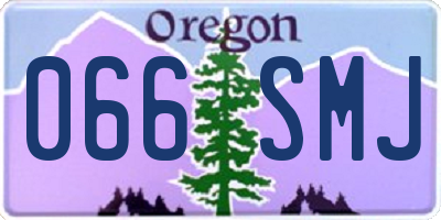 OR license plate 066SMJ
