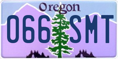 OR license plate 066SMT