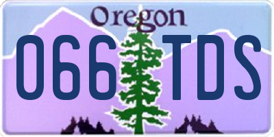OR license plate 066TDS