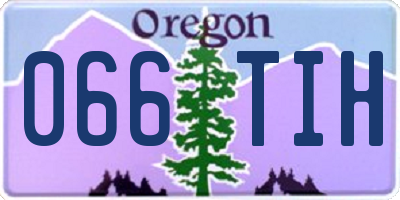 OR license plate 066TIH