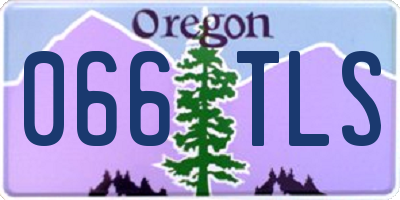 OR license plate 066TLS