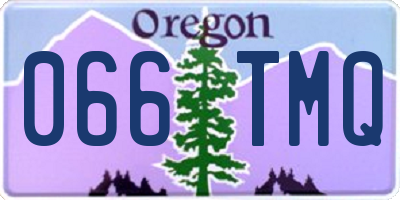 OR license plate 066TMQ