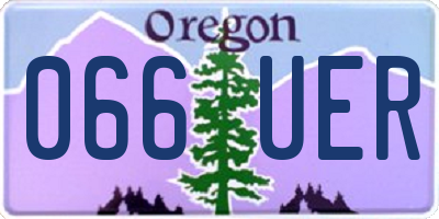 OR license plate 066UER