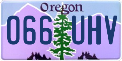 OR license plate 066UHV
