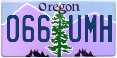 OR license plate 066UMH