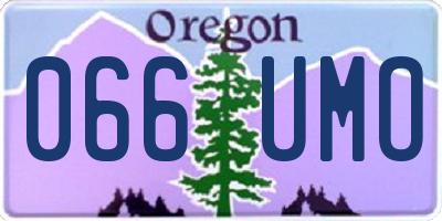 OR license plate 066UMO