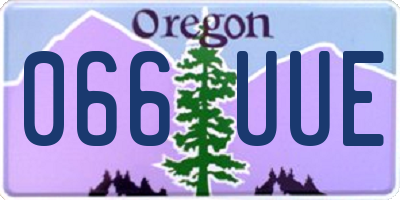 OR license plate 066UUE