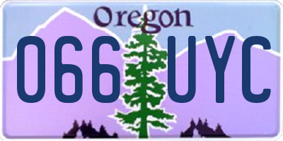 OR license plate 066UYC