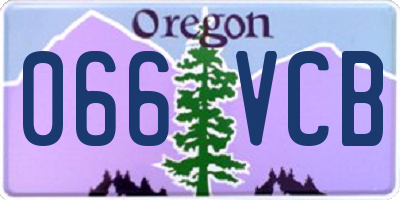 OR license plate 066VCB