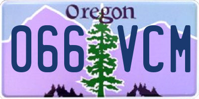 OR license plate 066VCM