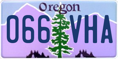 OR license plate 066VHA