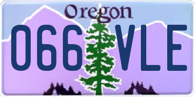 OR license plate 066VLE