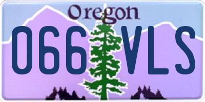 OR license plate 066VLS