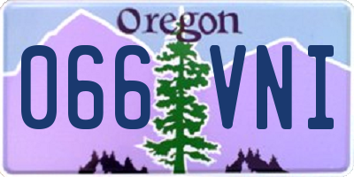 OR license plate 066VNI