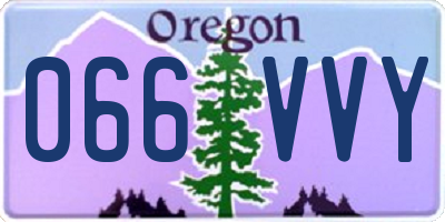 OR license plate 066VVY