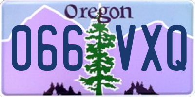 OR license plate 066VXQ