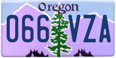 OR license plate 066VZA