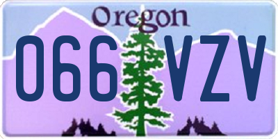 OR license plate 066VZV