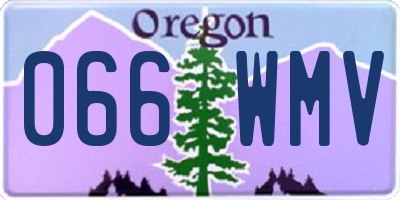OR license plate 066WMV
