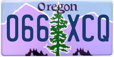OR license plate 066XCQ