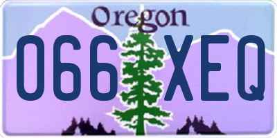 OR license plate 066XEQ