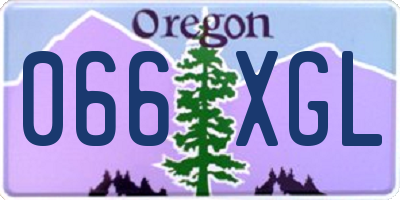 OR license plate 066XGL