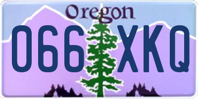 OR license plate 066XKQ