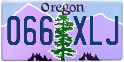OR license plate 066XLJ