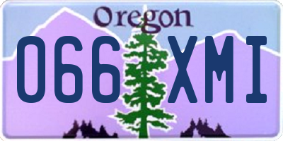 OR license plate 066XMI