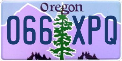 OR license plate 066XPQ