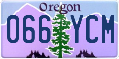 OR license plate 066YCM