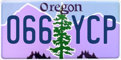 OR license plate 066YCP