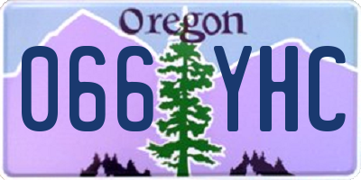 OR license plate 066YHC