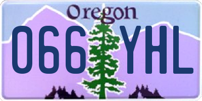 OR license plate 066YHL