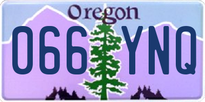 OR license plate 066YNQ