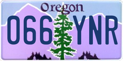 OR license plate 066YNR