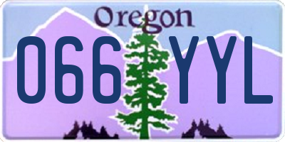 OR license plate 066YYL