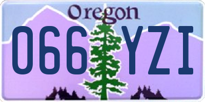 OR license plate 066YZI