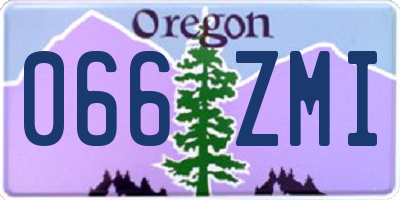 OR license plate 066ZMI