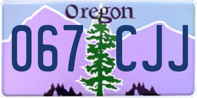 OR license plate 067CJJ