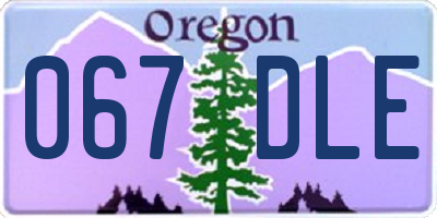 OR license plate 067DLE