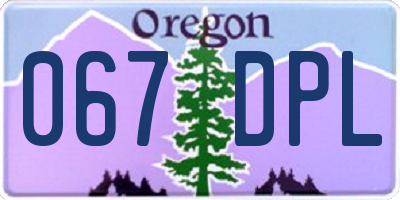 OR license plate 067DPL
