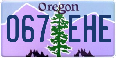 OR license plate 067EHE