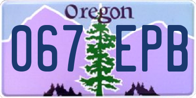 OR license plate 067EPB