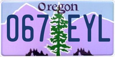 OR license plate 067EYL