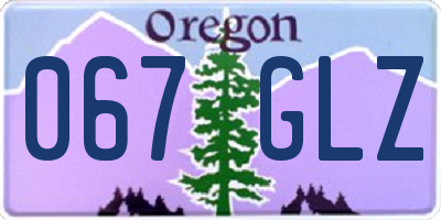 OR license plate 067GLZ