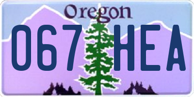 OR license plate 067HEA