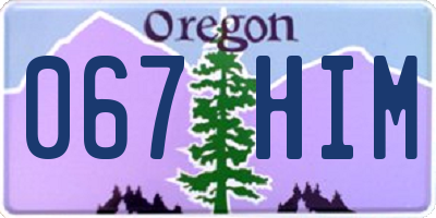 OR license plate 067HIM