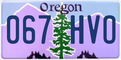 OR license plate 067HVO