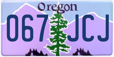 OR license plate 067JCJ